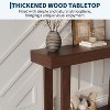 46-Inch Wooden Console Table, Narrow Farmhouse Entryway/Sofa Table, Rectangular Hallway/Foyer Accent for Living Room, Easy Assembly, Walnut Finish - 4 of 4