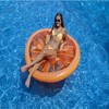 Swimline 61.5" Inflatable Fruit Slice Swimming Pool Lounger Raft - Red/Orange - 3 of 4