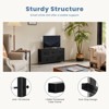 GlasFlength Decorative Storage Cabinets Tall Dresser Fabric Storage Tower ,5 Drawers Wood Top for Kid Room, Nursery, Black 39.4"*11.8"*20.9" - 4 of 4