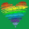 Adult Design By Humans Love Wins Rainbow Blended Heart Pride By KangThien T-Shirt - 2 of 2