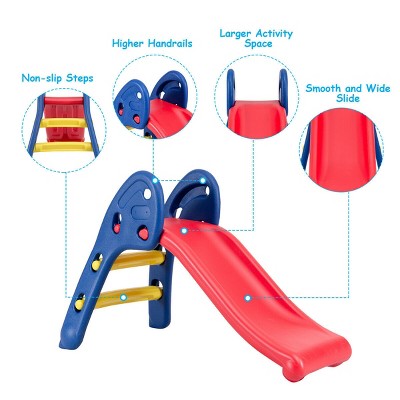 Colorful 2-Step Folding Plastic Children's Slide