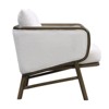 CAVINAS Upholstered Accent Chair,Set of 1/2,Chic Armchair with Pillow Back,Contemporary Lounge Chair for Living Room,White - 2 of 4