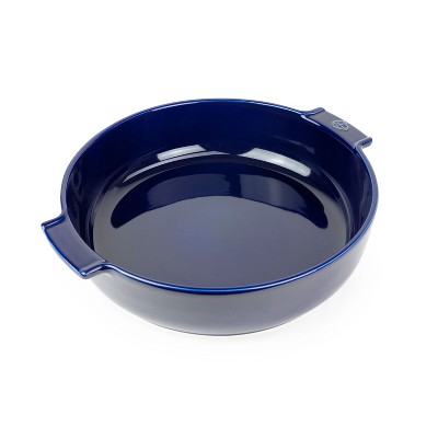 Peugeot Appolia Blue Ceramic 4 Quart Round Baking Dish