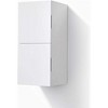 KubeBath Bliss 12Inch Wide by 24Inch High Linen Side Cabinet With Two Doors in Gloss White Finish - 3 of 4