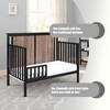 VYNXARIA 4-in-1 Convertible Crib Black/Vintage Walnut - 4 of 4
