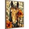 Amanti Art Horse in Flowers by Justyna Jaszke Framed Canvas Wall Art - 2 of 4