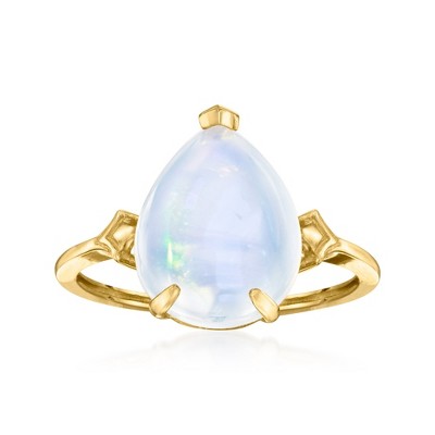 Ross-Simons Ethiopian Opal Fleur-De-Lis Ring in 14kt Yellow Gold