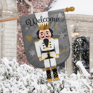 Briarwood Lane Christmas Burlap House Flag 40x28 For Outdoor The Nutcracker House Flag Flag For Christmas House Flag - 1 of 3