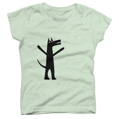 Girl's Design By Humans Arooo! By NicSquirrell T-Shirt