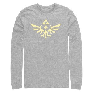 Men's Nintendo Legend of Zelda Triforce Long Sleeve Shirt - 1 of 4