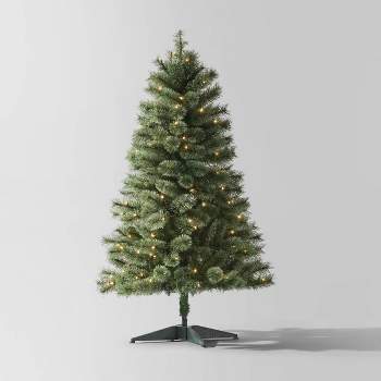 4.5' Pre-lit Virginia Pine Artificial Christmas Tree Clear Lights - Wondershop™