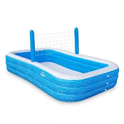 Sun Squad™ Deluxe Rectangular Family Inflatable Above Ground Pool 10' X 22" 
