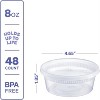 Plastic Deli Disposable Food Storage Containers with Airtight Lids for Slime, Leftovers, & Prep - 2 of 4