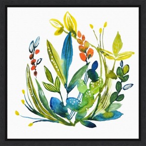 Amanti Art English Garden 3 by Lesia Binkin Canvas Wall Art Print Framed 16 x 16-in. - 1 of 4