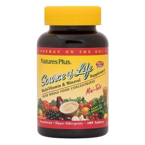 Source Of Life Mini Tabs by Nature's Plus  -  180 Tablet - 1 of 2
