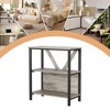 3-Tier LED Bookshelf with Steel Frame, Industrial Open Display Shelves with Dimmable RGB Light for Home & Office - 3 of 4