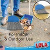 Angle Broom, 13" W Head, Large Style, Made w/ Recycled Soda Bottle Bristles, & Aluminum, Includes Swivel Hang Cap for Storage -by LOLA, 1 Pack - 2 of 4