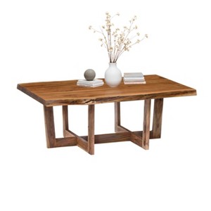 Berkshire Live Edge Wood Large Coffee Table Natural - Alaterre Furniture - 1 of 4