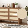 Dresser with 6 Drawers, Modern Wooden Dresser Chest with Golden Handles, Living Room, Hallway, Bedroom - 3 of 4