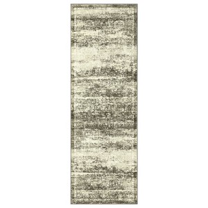 Washable Vintage Printed Rug Non Slip Low Pile Rug Retro Throw Floor Cover Foldable Indoor Carpet for Living Room Bedroom - 1 of 4