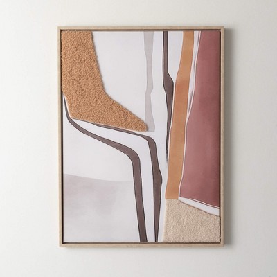 Sullivans Fiber Abstract Textural Wall Decor 23.5"H; Multicolor