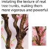 4.9ft/5.9ft Tall Artificial Cherry Blossom Tree, Decorative Faux Cherry Blossom Silk Tree in Pot, Home Indoor Corner Decor for Wedding Party Decor - 4 of 4