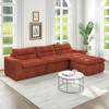 TiramisuBest Modular Right Sofa Seat–L-Shaped Lazy Floor Couch,Compressed Beanbag-Style Sofa with Ergonomic Design,No Assembly Required–Beige - 4 of 4