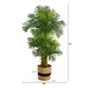 Nearly Natural 6-ft Hawaii Artificial Palm Tree in Handmade Natural Cotton Planter - 2 of 4