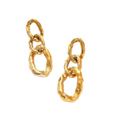 SOHI Women's Chainlink Drop Earrings