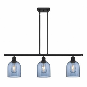 Bella - 3 Light Stem Hung Island In Industrial Style-10 Inches Tall and 36 Inches Wide - 1 of 1