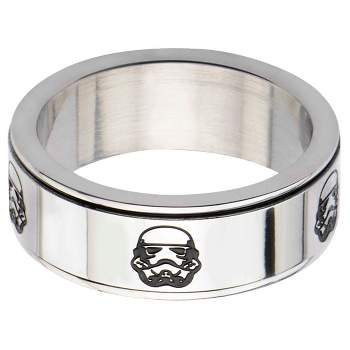 Men's Star Wars Stormtrooper Stainless Steel Spinner Ring