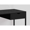 Monarch Specialties Computer Desk Home Office Laptop Storage Drawer 42InchL Work Metal Laminate Black Contemporary Modern - 3 of 4