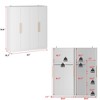 Famapy Modern 4-Doors Armoire Bedroom Storage Wardrobe - 4 of 4