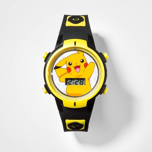 Boys Pokemon Flashing Lcd Watch Black Target