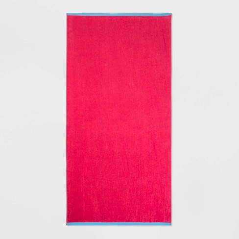 WOW Reversible Beach Towel Red - Sun Squad™