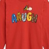 Boys' - Peanuts - Aaugh Pattern Charlie Brown Long Sleeve Graphic T-Shirt - 2 of 4