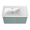ChicFurnit Bathroom Sinks Ceramic Vanity Sink Glossy Finish with Faucet Hole for Bathroom, White, 35.6"*19.9"*7.9" - 4 of 4