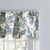 Ellis Curtain Wynette Lined Scallop 3" Rod Pocket Valances for Windows 50" x 16" Blue - 3 of 4