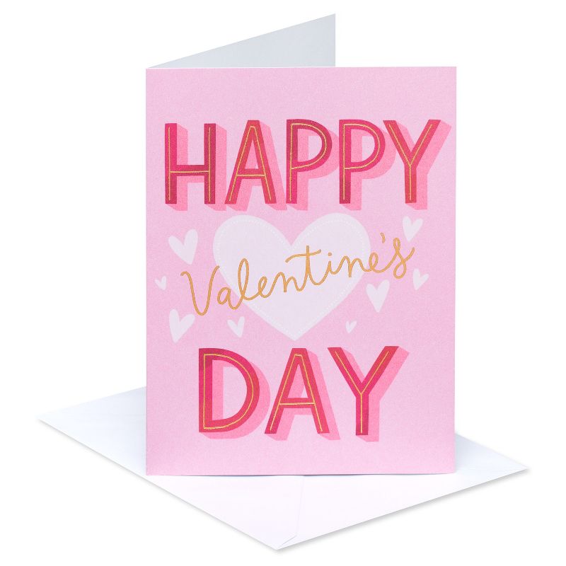 10ct Blank Note Cards &#39;Happy Valentines Day&#39; Gold, 3 of 9