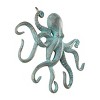 Olivia & May 2"x16" Polystone Octopus Sculpture: Distressed Patina, Gold Foil, Nautical Decor - 4 of 4