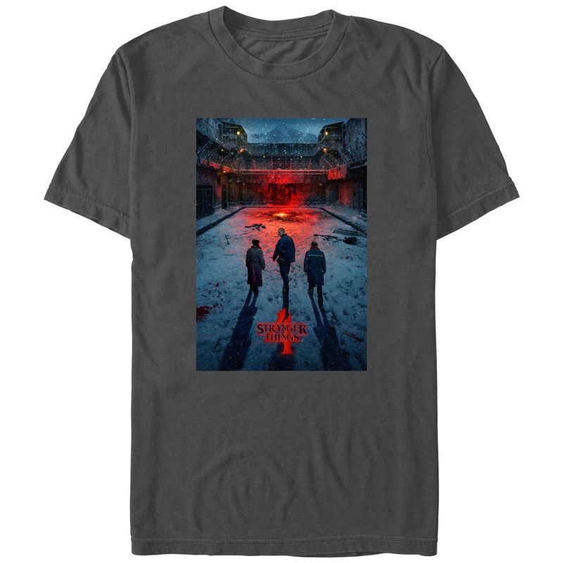 Men's Stranger Things Four Friends Rift Apocalypse Poster T-Shirt, 1 of 6