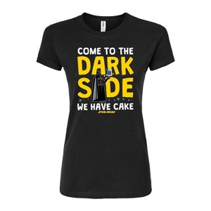 Women's - Star Wars - Come To The Dark Side Fitted Graphic T-Shirt - 1 of 2
