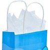 Blue Panda 15 Pack Small Shark Treat Bags for Kids Ocean Themed Birthday Party Supplies, 9 x 5.3 x 3.15 In - 4 of 4