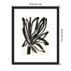 Kate and Laurel Framed Art Dark Floral by Alicia Bock, 35x43, Oliver Black Narrow - 2 of 4