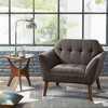 VYNXARIA Mid Century Modern lounge chair with arm support£¬Charcoal - 2 of 4