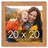 PosterPalooza | Square Shabby Chic Orange Picture Frame - UV Acrylic, Foam Board Backing, Hanging Hardware - 2 of 4