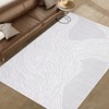 Washable Area Rugs for Living Room, Non Slip Low Pile  Rugs for Bedroom, Foldable Carpet Indoor Non-Shedding Floor Carpet for Office，Multiple size - 2 of 4