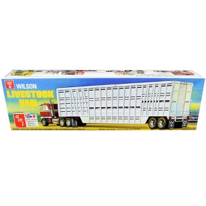 Skill 3 Model Kit Wilson Livestock Van Trailer 1/25 Scale Model by AMT - 1 of 3