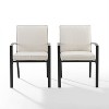 Kaplan 2pk Outdoor Dining Chair Oatmeal/Oil Rubbed Bronze - Crosley - 3 of 4
