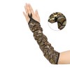 INSPIRE CHIC Women's Fingerless Fish Scale Long Gloves 1 Pair - 3 of 4